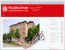 Tablet Screenshot of musikschuleweilheim.de